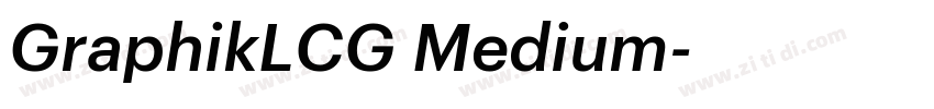 GraphikLCG Medium字体转换